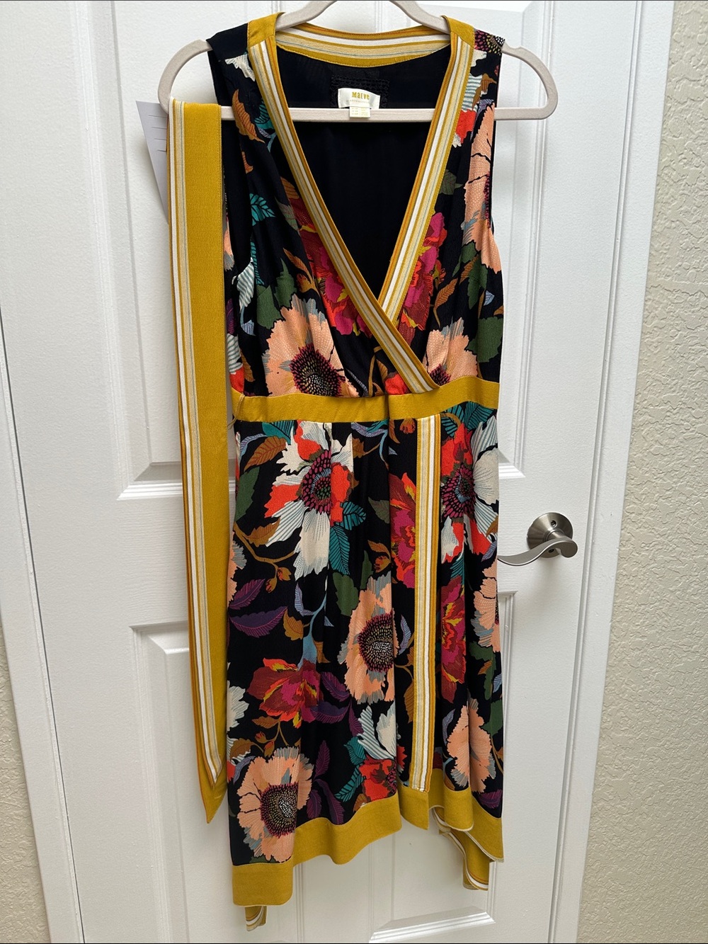 Maeve Sleeveless Floral Wrap Dress